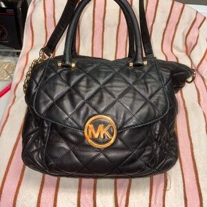 Michael Kors Black Quilted Handbag